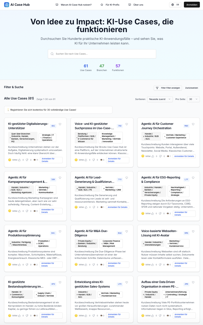AICaseHub.io Screenshot